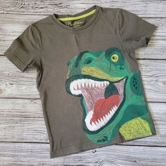Mini Boden Other - 6-7 EUC Dinosaur Superstitch T-Shirt